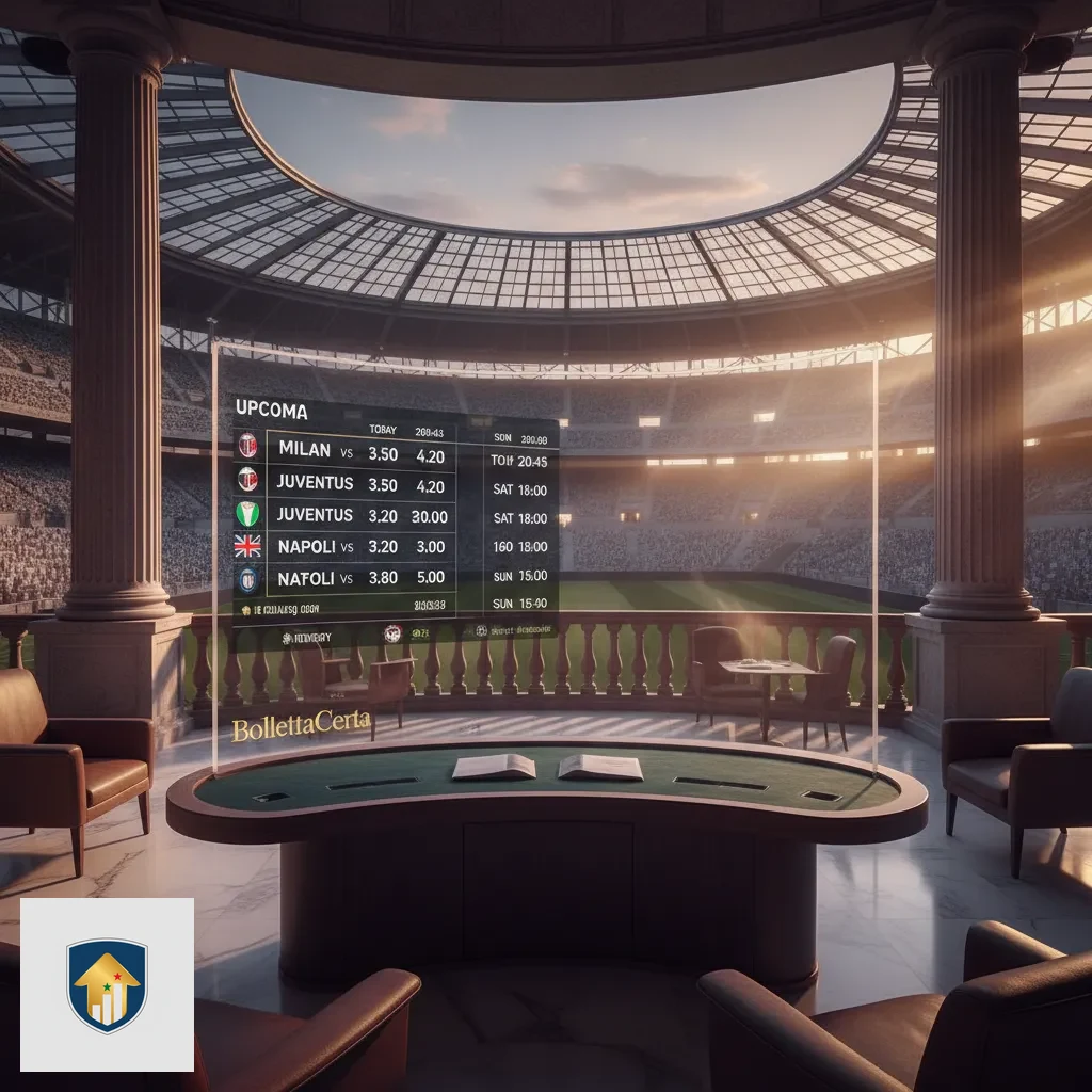 Interfaccia della sezione live con visualizzatore grafico e statistiche d'incontro in tempo reale.