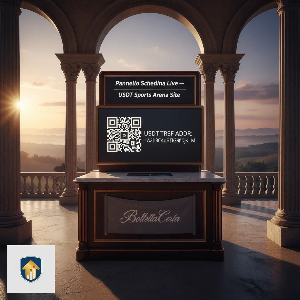 Interfaccia di compilazione della puntata sportiva con saldo calcolato in USDT.